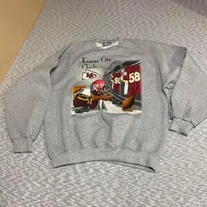 Lee Sport Kansas City Chiefs grey crewneck sweatshirt XL vintage 1995. SKU902
